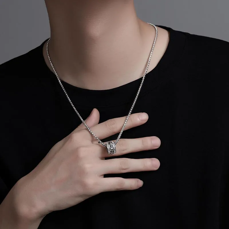 CARAT'S DIARY Alloy Collarbone Chain Necklace Men's-3