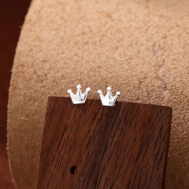CARAT'S DIARY S999 Fine Silver Stud Earrings Women's-4