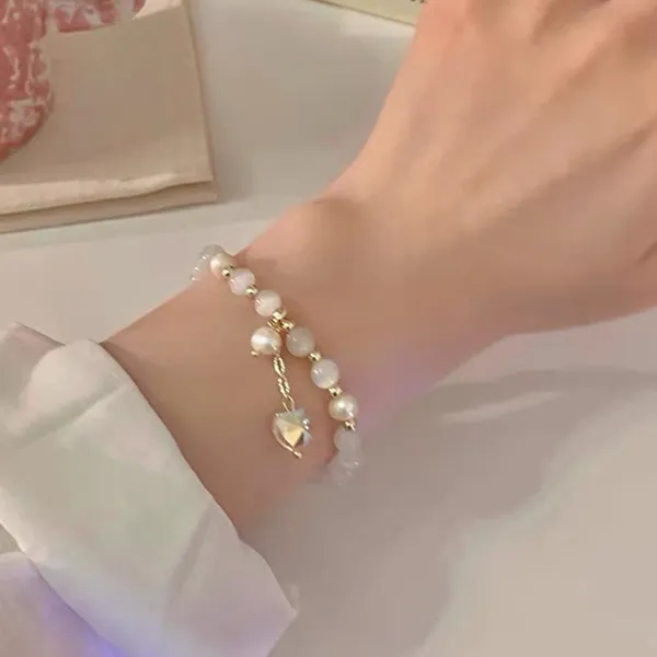CARAT'S DIARY Colored Glaze Jade Bracelets Women's-1