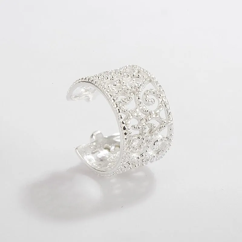 CARAT'S DIARY S925 Silver Clip On Earrings Women's-5