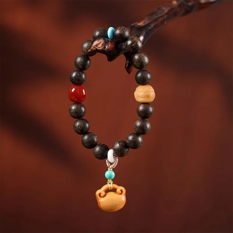 CARAT'S DIARY Sandalwood Wooden Bracelets Women's-4