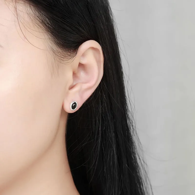 CARAT'S DIARY Agate Stud Earrings Women's-6