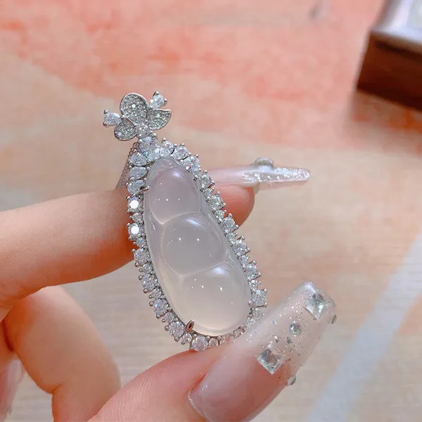 CARAT'S DIARY Chalcedony Jade Necklaces Women's-4
