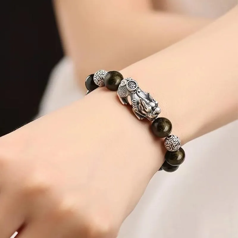 CARAT'S DIARY Obsidian Bracelets Men's-4