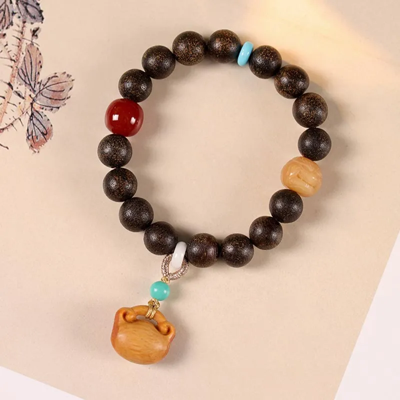 CARAT'S DIARY Sandalwood Wooden Bracelets Women's-6