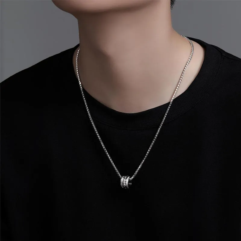 CARAT'S DIARY Alloy Collarbone Chain Necklace Men's-2