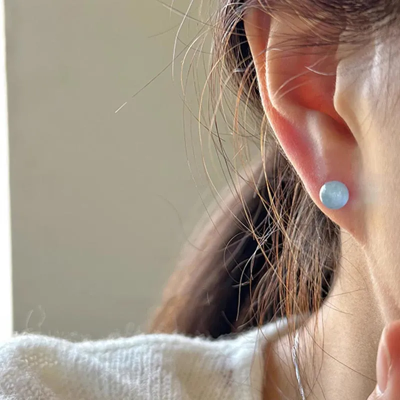CARAT'S DIARY Colored Glaze Stud Earrings Women's-3