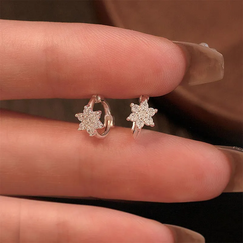 CARAT'S DIARY S999 Fine Silver Earrings Women's-5