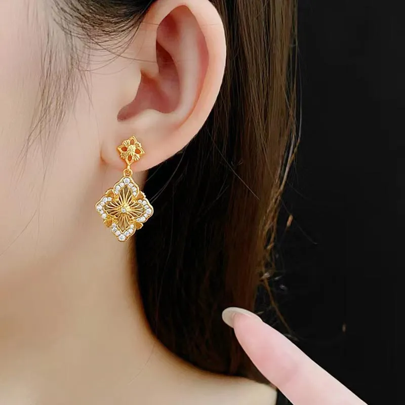 CARAT'S DIARY S925 Sterling Silver Needle Earrings Women's-5