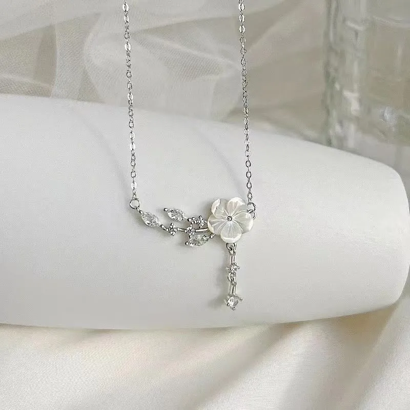 CARAT'S DIARY Colored Glaze Collarbone Chain Necklace Women's-7