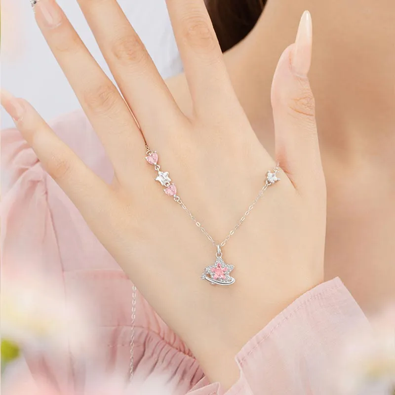 CARAT'S DIARY S925 Silver Necklaces Women's-3