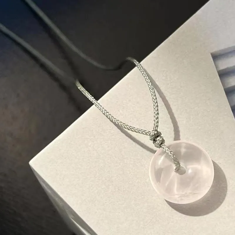 CARAT'S DIARY Colored Glaze Jade Necklaces Unisex-3