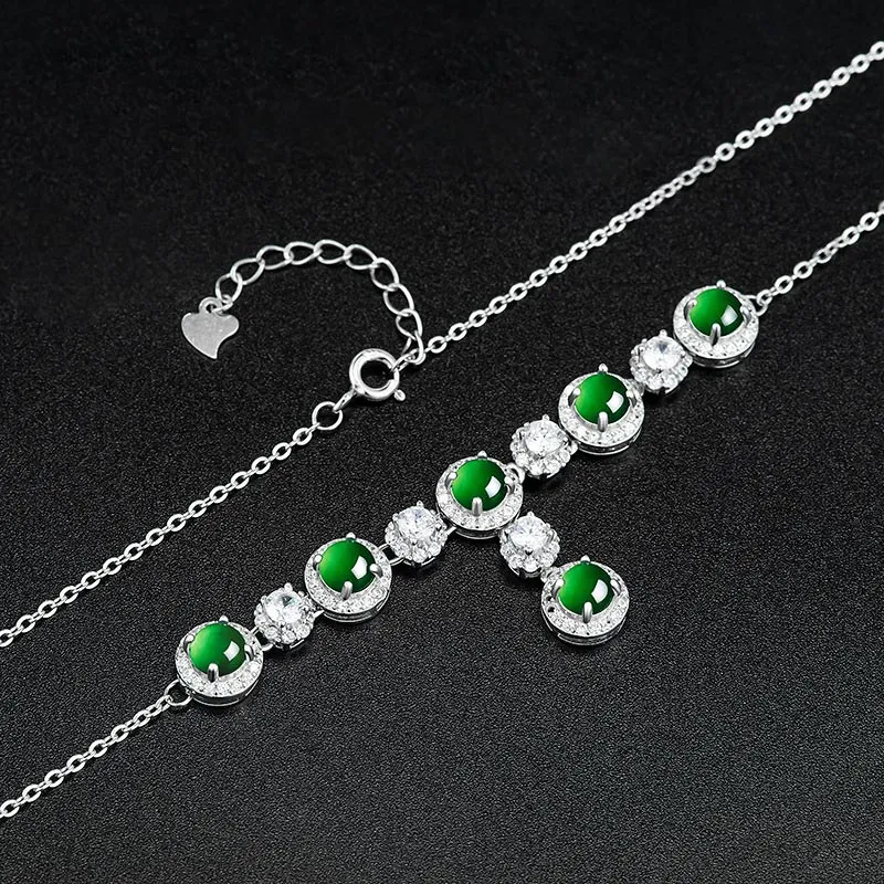CARAT'S DIARY S925 Silver Collarbone Chain Necklace Women's-3