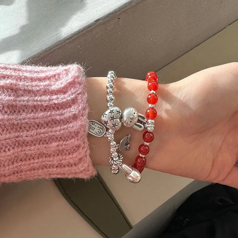 CARAT'S DIARY S999 Fine Silver, S925 Silver Bracelets Women's-4