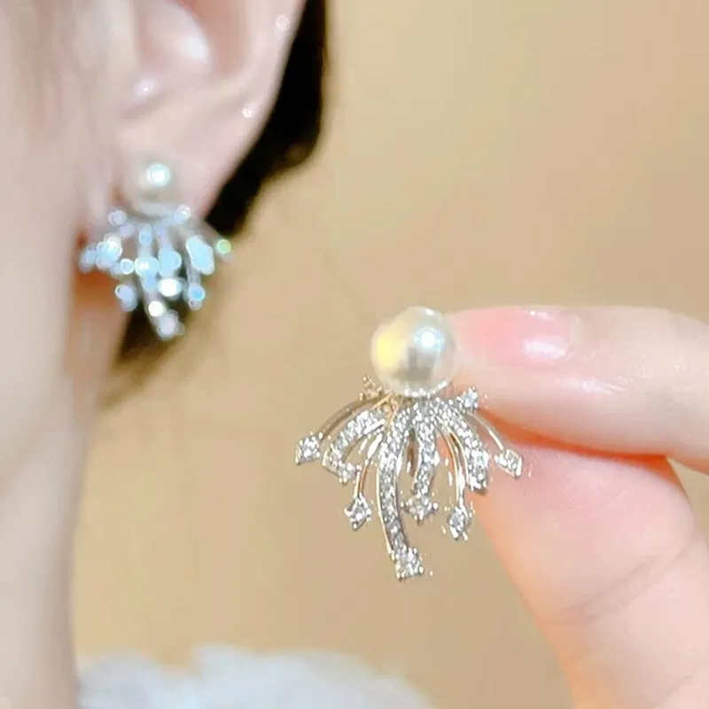 CARAT'S DIARY Faux Pearl Earrings Women's-2