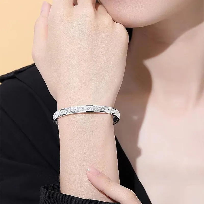 CARAT'S DIARY S999 Fine Silver Bangles Unisex-1