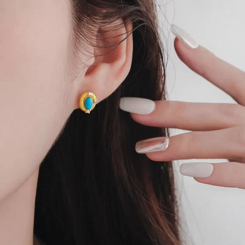 CARAT'S DIARY Resin Stud Earrings Women's-3