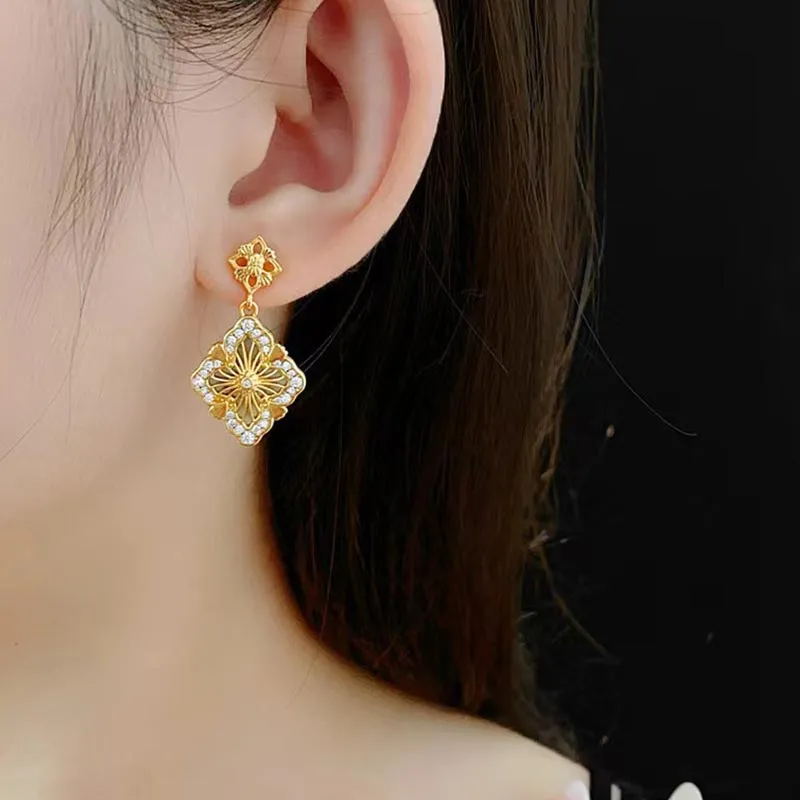 CARAT'S DIARY S925 Sterling Silver Needle Earrings Women's-4