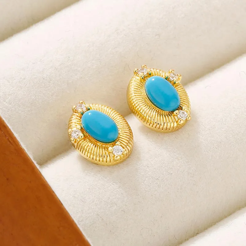 CARAT'S DIARY Resin Stud Earrings Women's-5