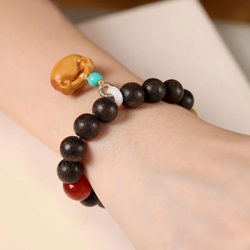 CARAT'S DIARY Sandalwood Wooden Bracelets Women's-2
