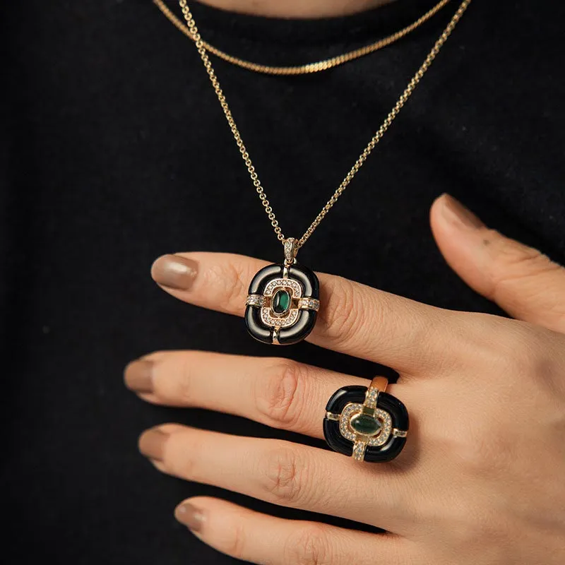 CARAT'S DIARY Agate Necklaces Women's-2