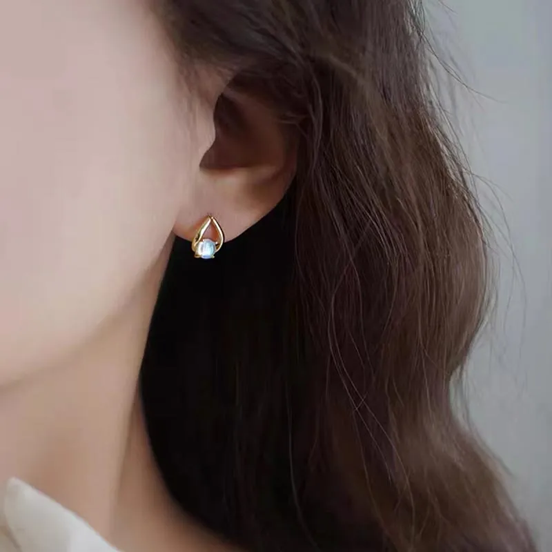CARAT'S DIARY Colored Glaze Stud Earrings Women's-11