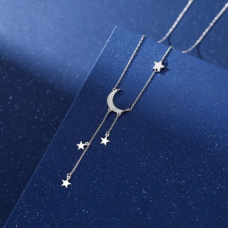 CARAT'S DIARY S925 Silver Collarbone Chain Necklace Women's-7