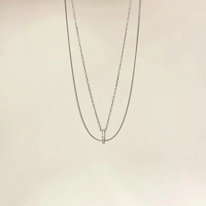 CARAT'S DIARY Alloy Collarbone Chain Necklace Women's-7