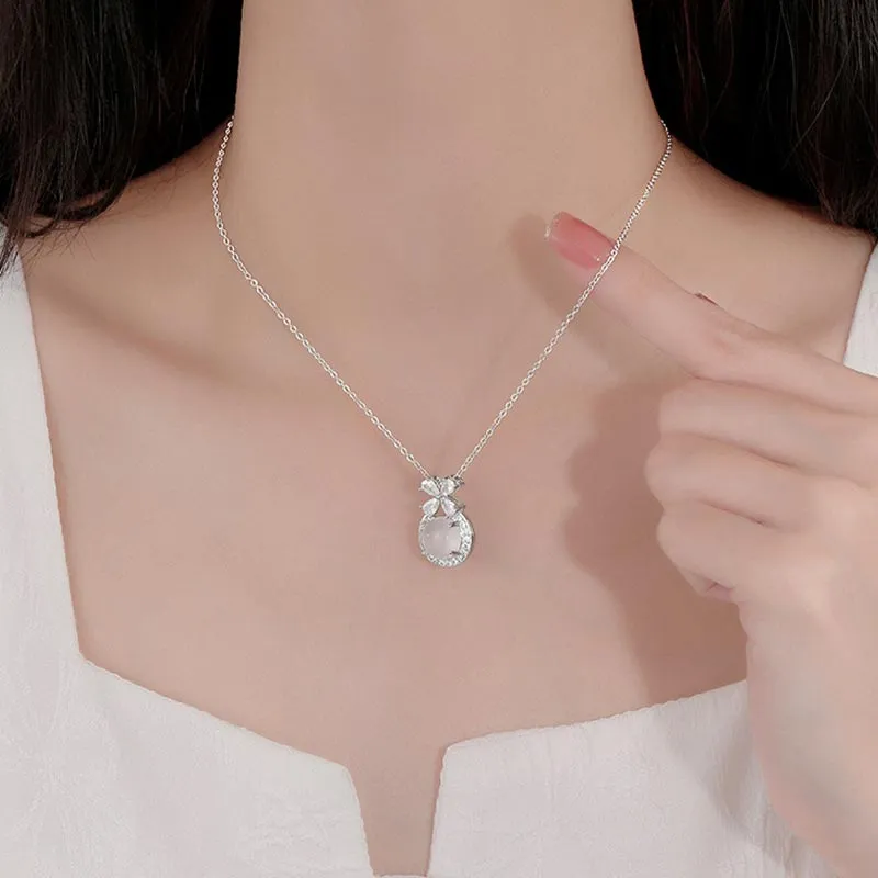 CARAT'S DIARY Chalcedony Jade Necklaces Women's-3