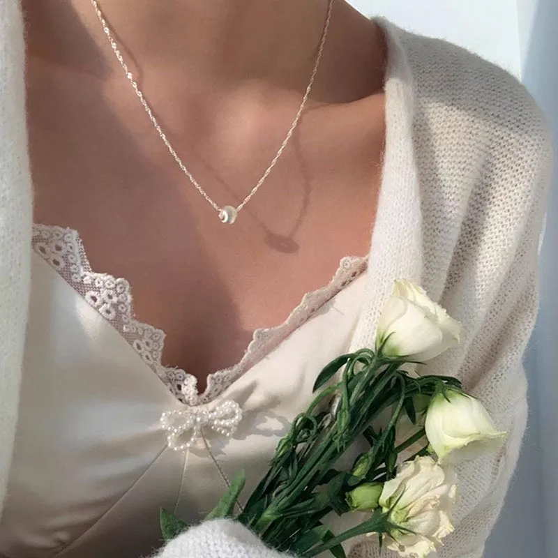 CARAT'S DIARY S925 Silver Necklaces Women's-4