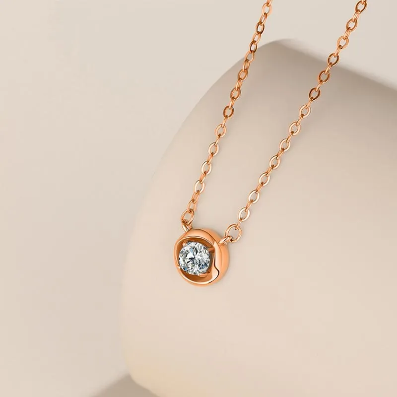 CARAT'S DIARY S925 Silver Collarbone Chain Necklace Women's-14