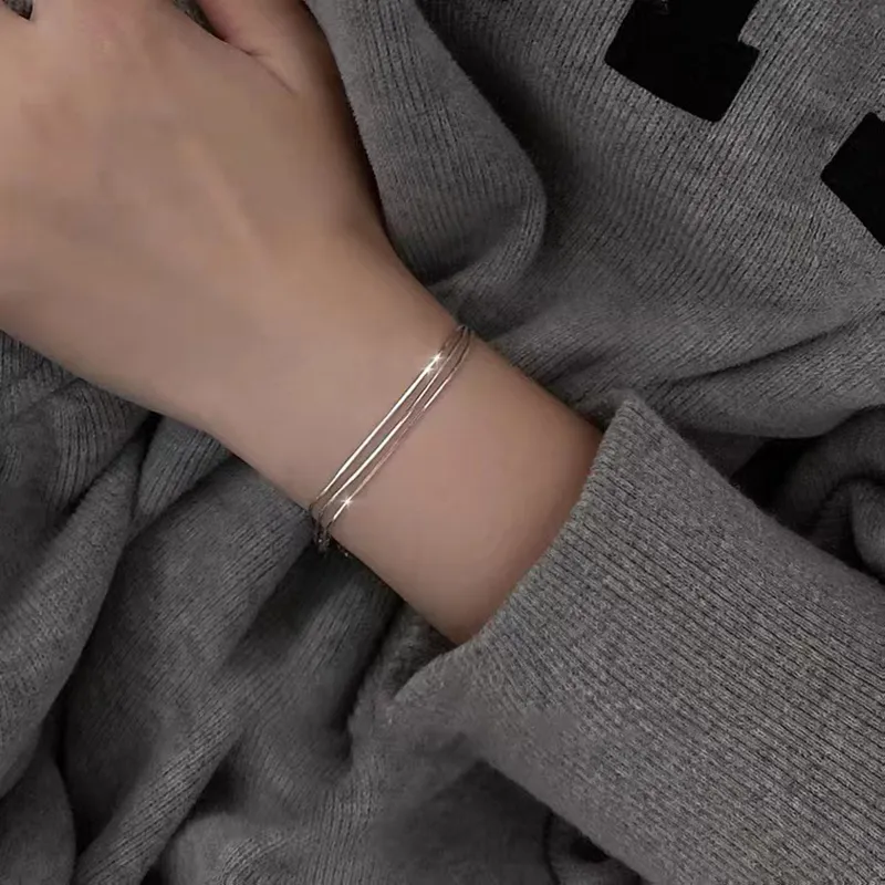 CARAT'S DIARY S925 Silver Bracelets Unisex-2