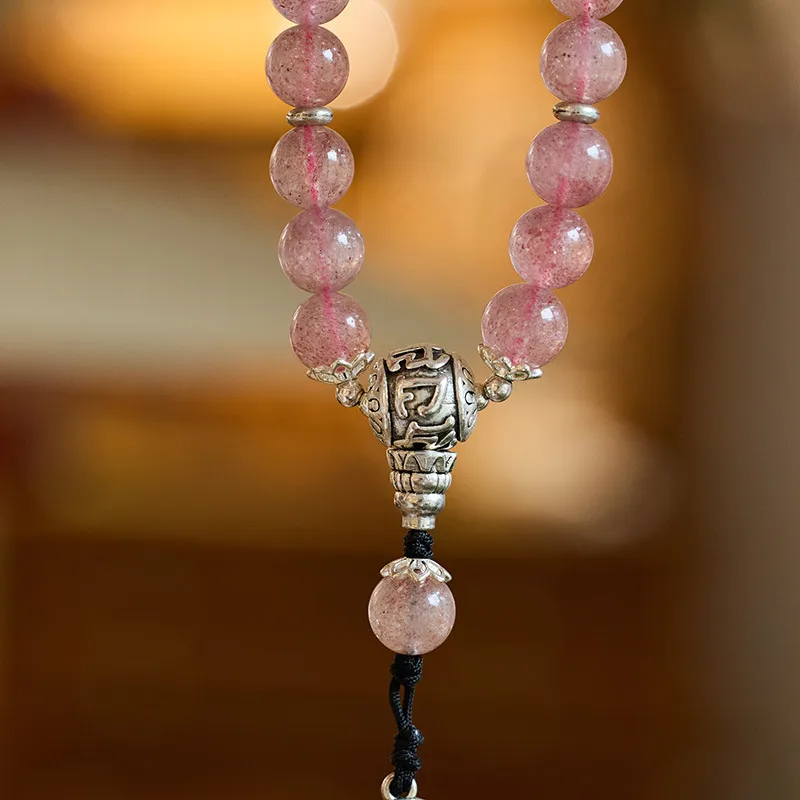 CARAT'S DIARY Strawberry Quartz Bracelets Unisex-4