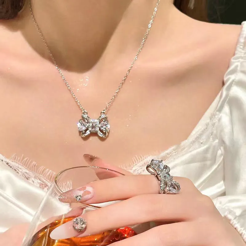 CARAT'S DIARY Alloy Collarbone Chain Necklace Women's-5