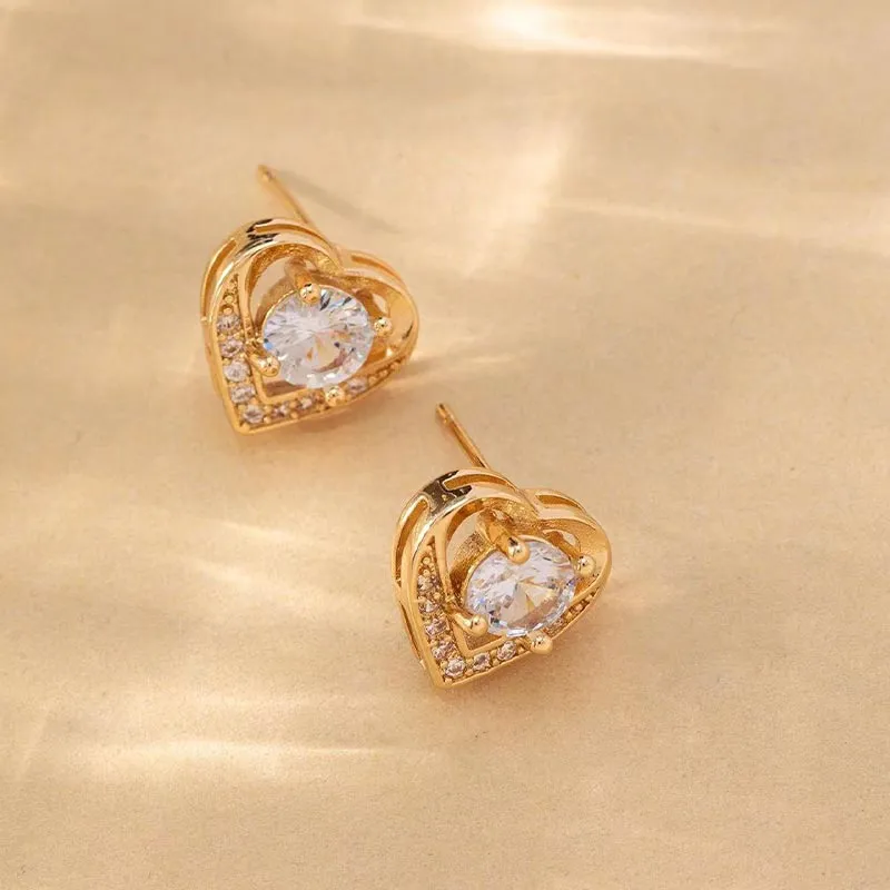 CARAT'S DIARY Alloy Stud Earrings Women's-10