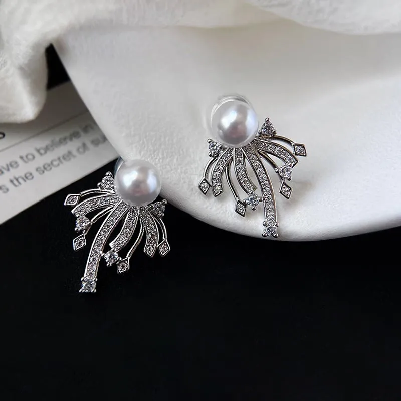 CARAT'S DIARY Faux Pearl Earrings Women's-5