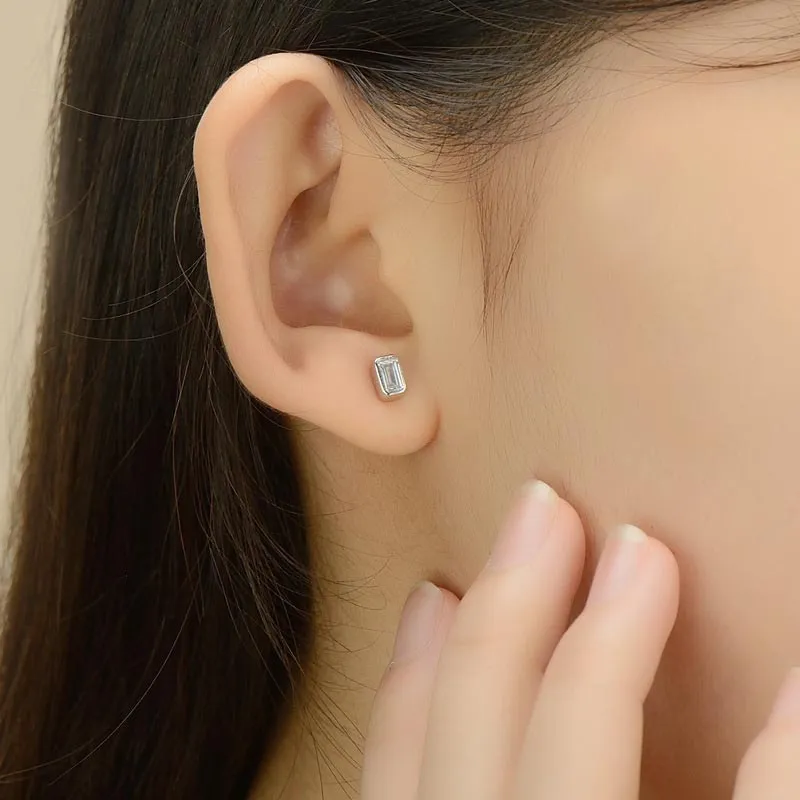 CARAT'S DIARY S925 Silver Stud Earrings Unisex-2