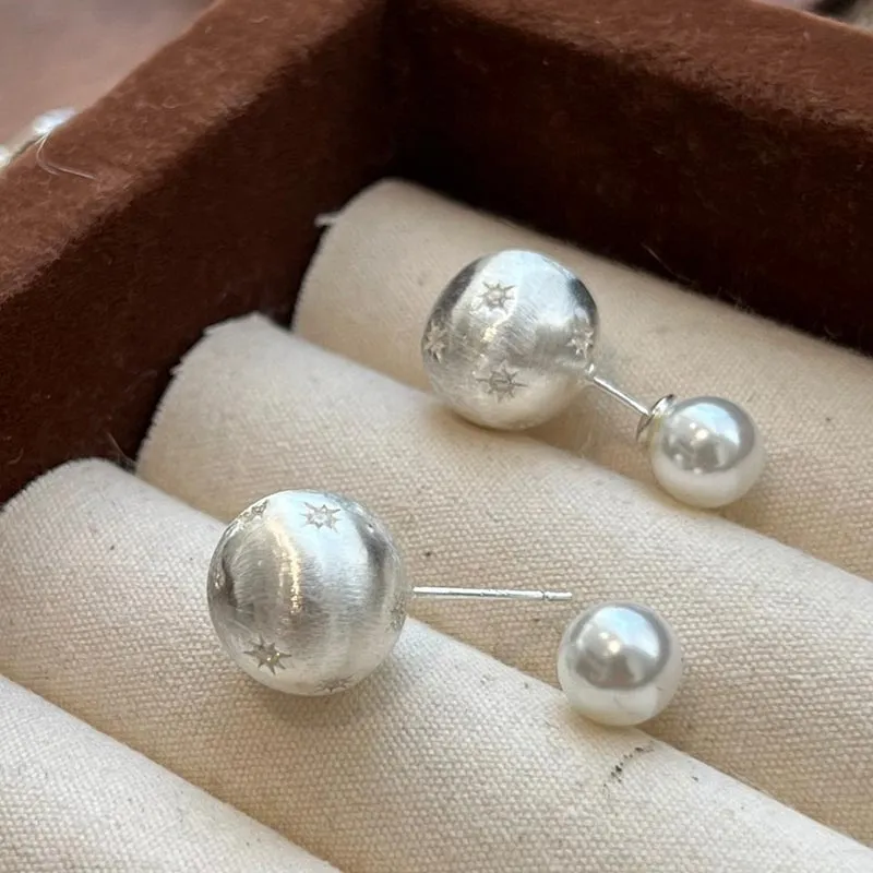 CARAT'S DIARY Faux Pearl Alloy Stud Earrings Women's-3