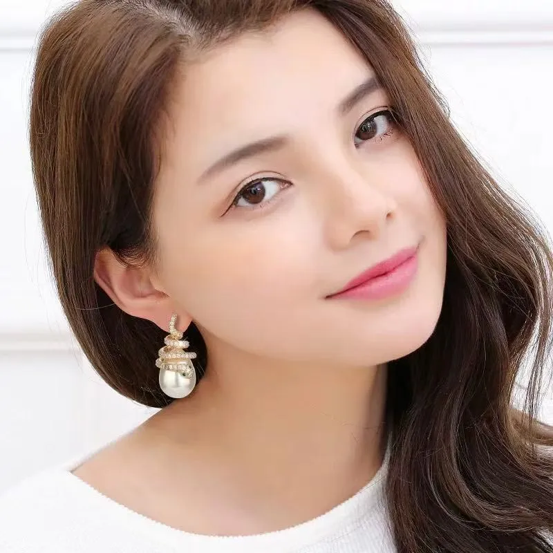 CARAT'S DIARY Faux Pearl Earrings Women's-1