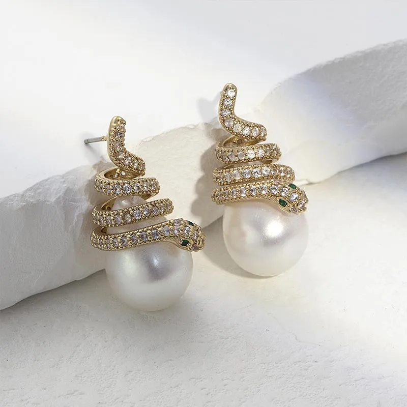 CARAT'S DIARY Faux Pearl Earrings Women's-6