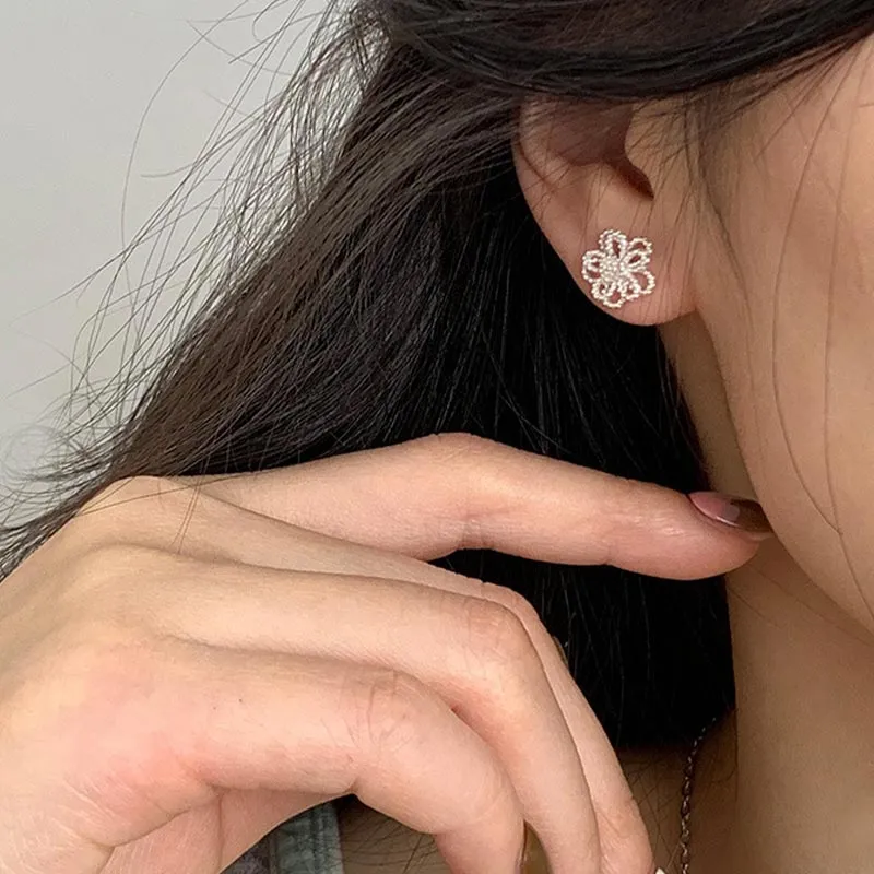CARAT'S DIARY S925 Silver Stud Earrings Women's-2