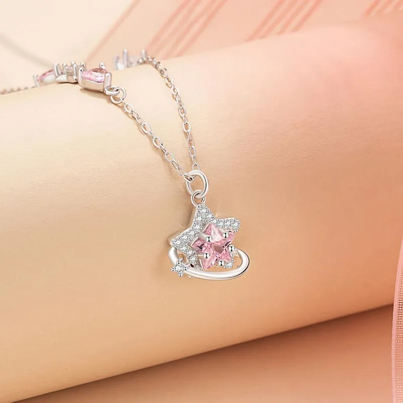 CARAT'S DIARY S925 Silver Necklaces Women's-6