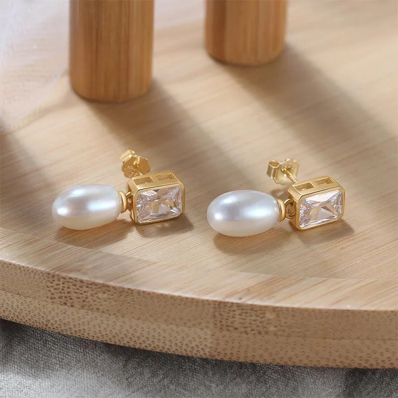 CARAT'S DIARY Pearl Earrings Women's-2