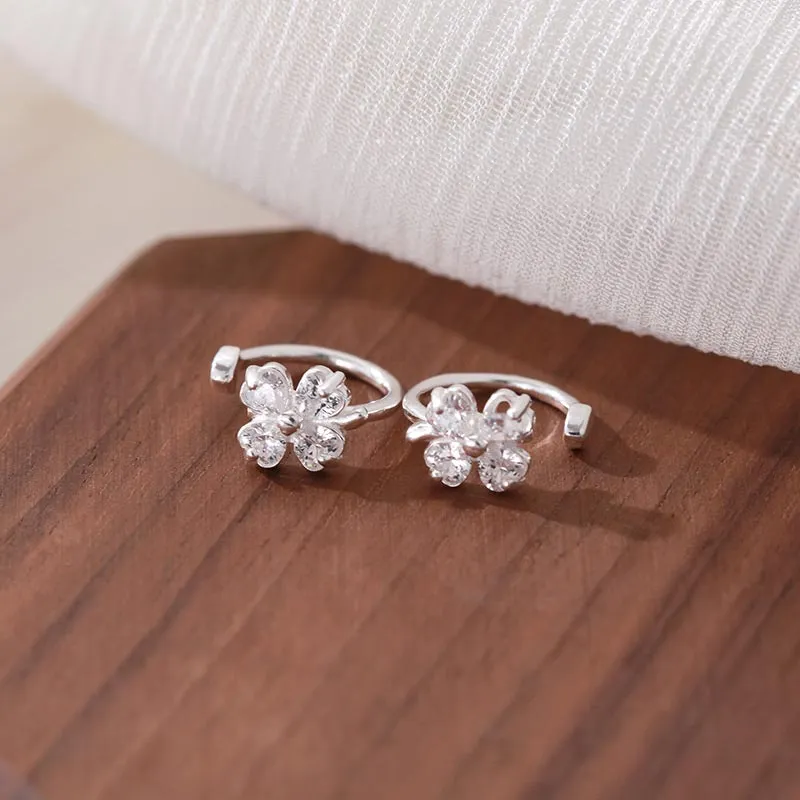 CARAT'S DIARY S999 Fine Silver Earrings Women's-5