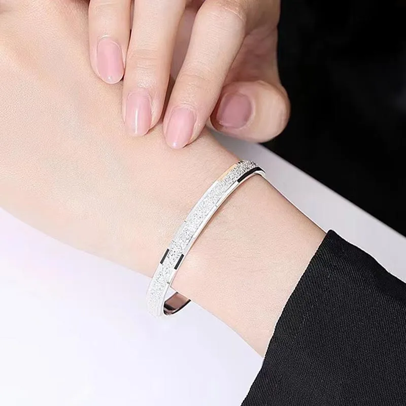CARAT'S DIARY S999 Fine Silver Bangles Unisex-2