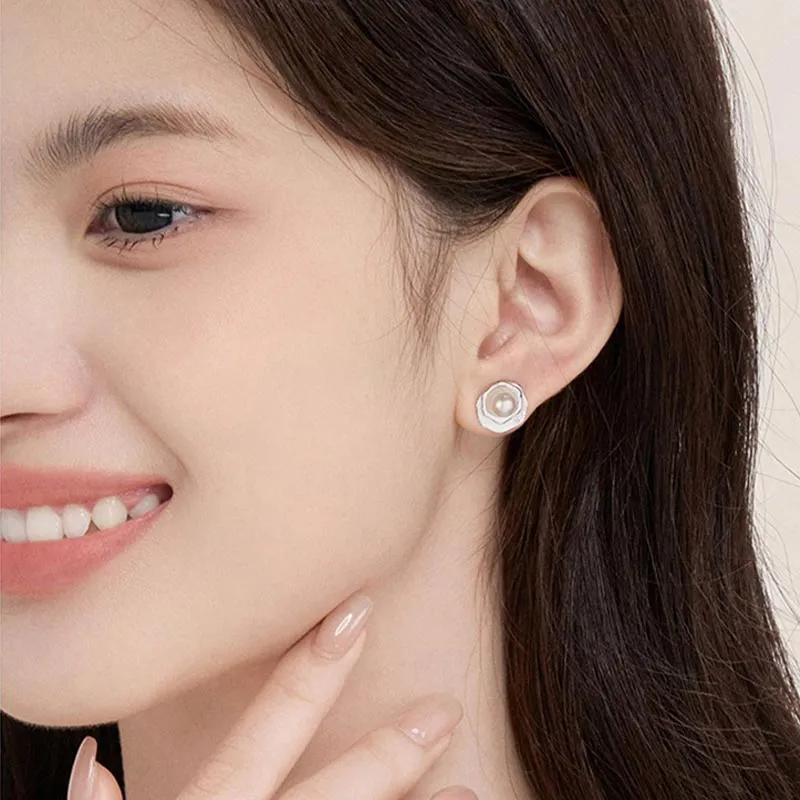CARAT'S DIARY Pearl Stud Earrings Women's-2