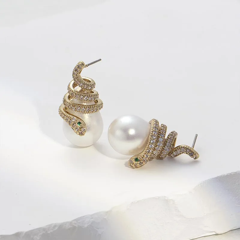 CARAT'S DIARY Faux Pearl Earrings Women's-5