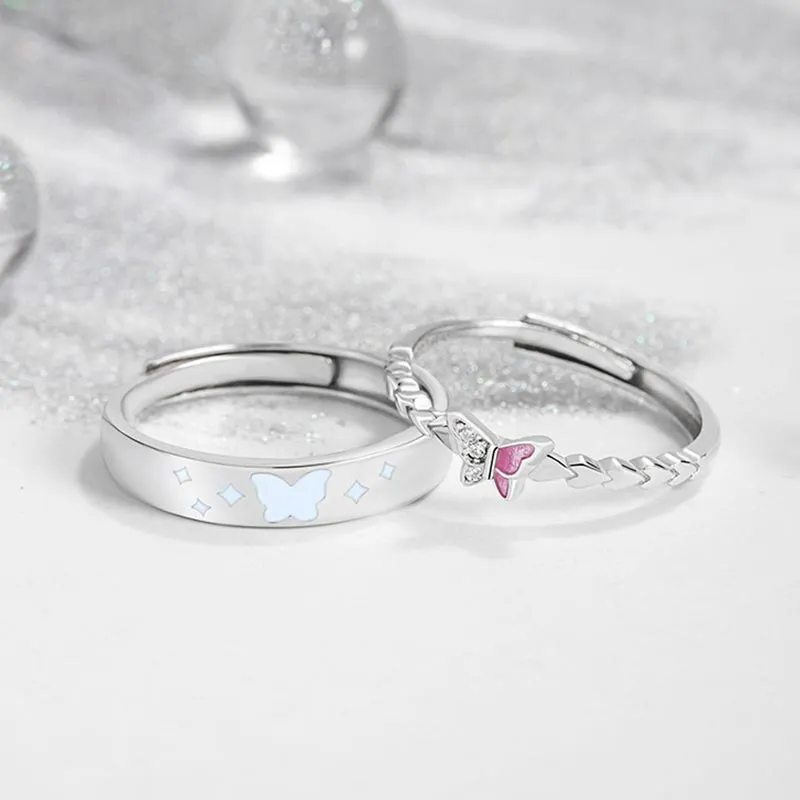 CARAT'S DIARY S925 Silver Glue Drip Rings Unisex-11
