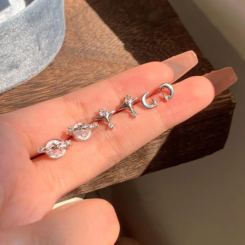 CARAT'S DIARY Alloy Stud Earrings Women's-6