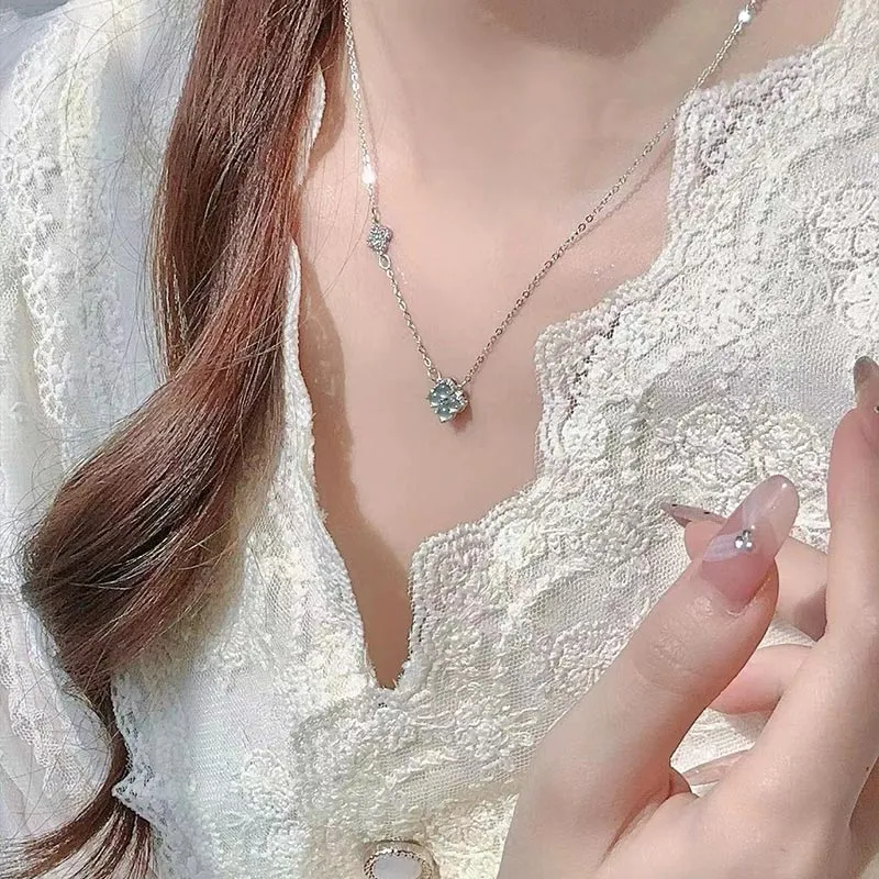 CARAT'S DIARY Hazardous Jadeite Collarbone Chain Necklace Women's-2